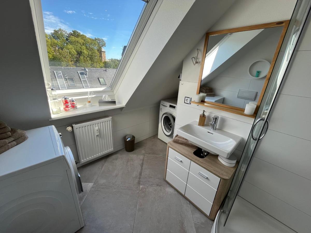 Attraktives Appartement Im Stadtzentrum Plauen Balkon Lift المظهر الخارجي الصورة